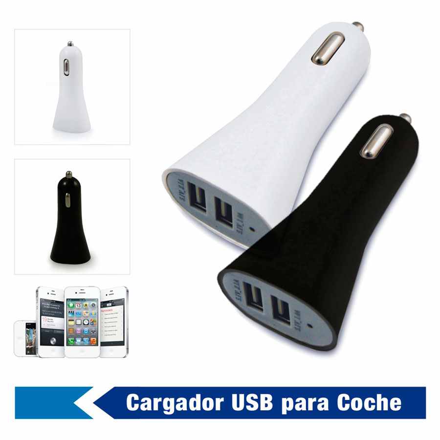 Cargador De Coche Micro Usb Blanco Para Smartphones Mtk